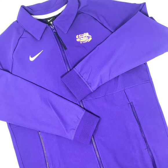 Nike LSU Team Sideline Therma Mid Weight Jacket Md - Picture 4 of 10